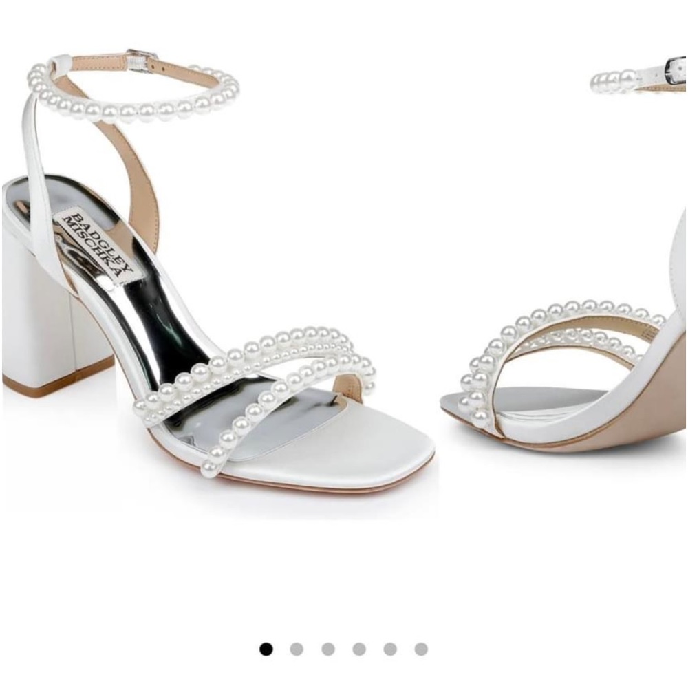Bridal Badgley Mischka Feisty Ankle Strap Heels